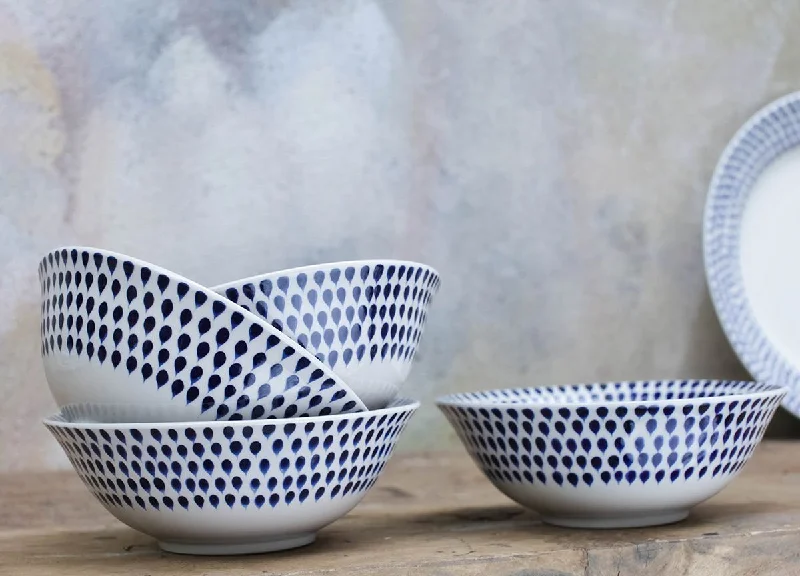 Indigo Drop Cereal Bowl