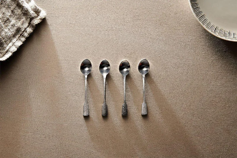 Veeta Tea Spoons - Brushed Silver