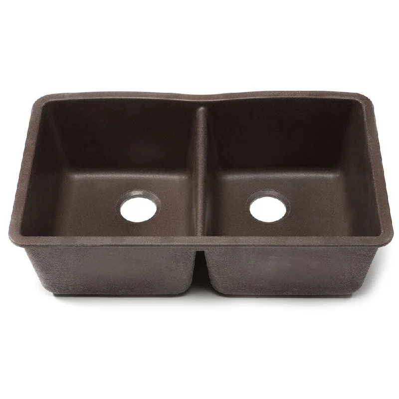 Blanco Silgranit Diamond Cafe Brown Undermount Double Bowl Kitchen Sink