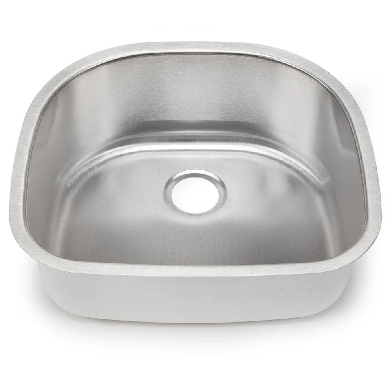 Blanco Stellar 18-gauge Steel D-shaped Single Bowl Kitchen Sink