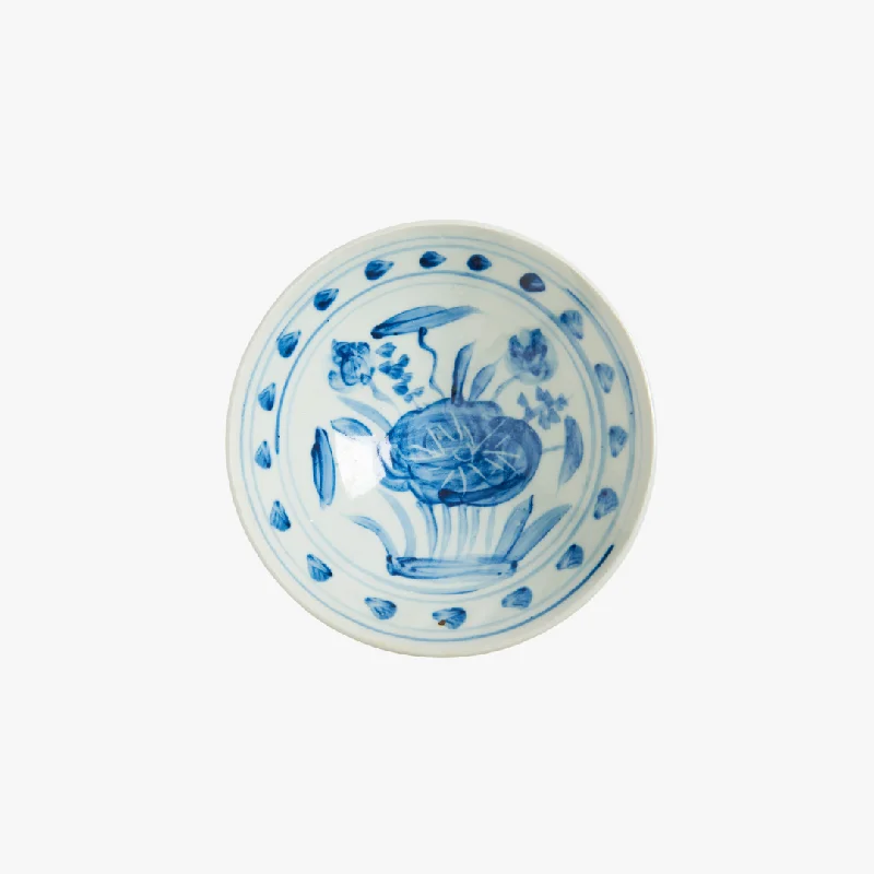 Blue and White Lotus Bowl