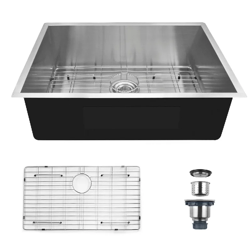 cUPC Certified 304 Stainless Steel Single Bowl Undermount Handmade Kitchen Sink,30 x 19 x 9 inch