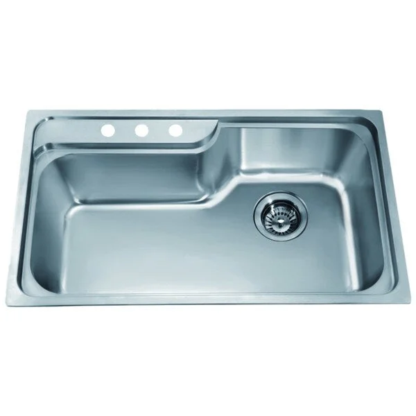 Dawn Top Mount Single Bowl Sink with 3 Holes