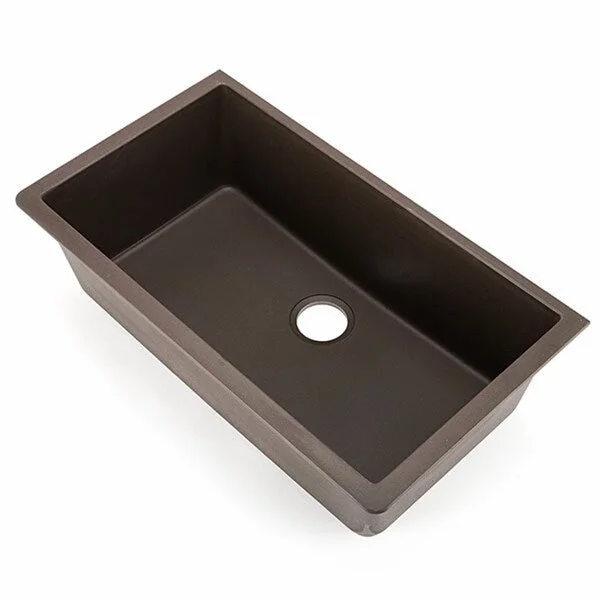 Hahn Granite Extra Large Brown Single-bowl Sink