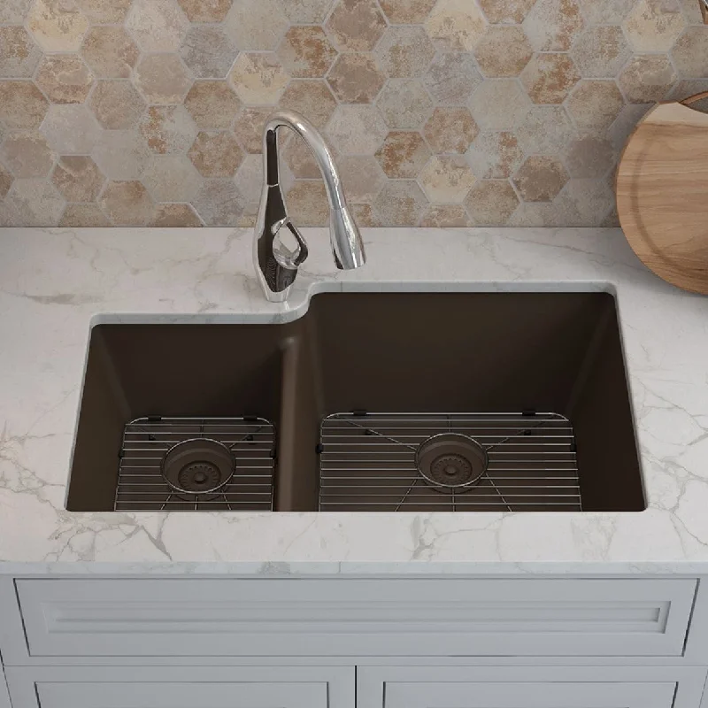 Lexicon Platinum Quartz 40/60 Double Bowl Kitchen Sink