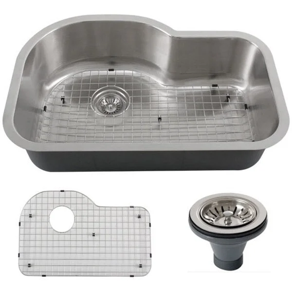 Phoenix L8-GRID-DEL 32-inch Stainless Steel 18-gauge Undermount Single Bowl Kitchen Sink