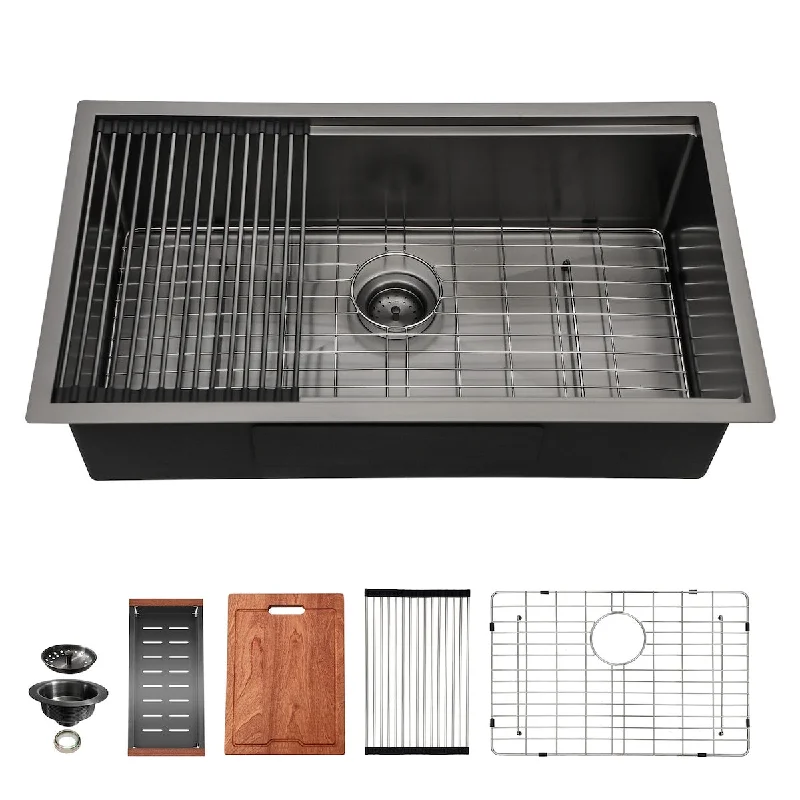 Single Bowl Workstation Undermount Kitchen Sink