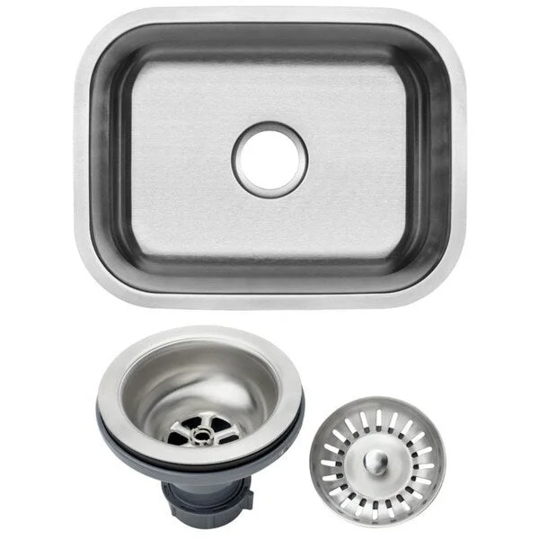 Ticor 23-inch Stainless Steel 16 Gauge Undermount Single Bowl Kitchen Sink