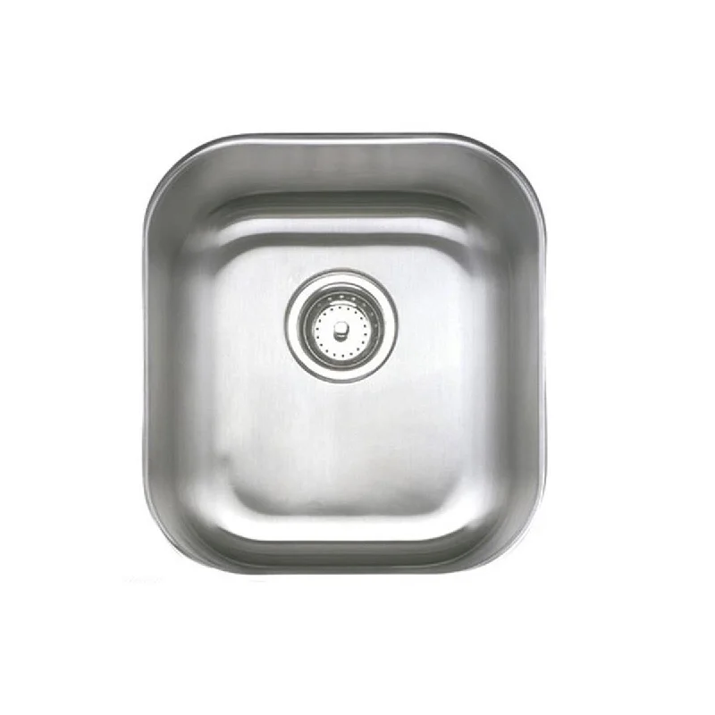 Wells Komponents Series Single - 12 Inch Bowl Undermount - Silver