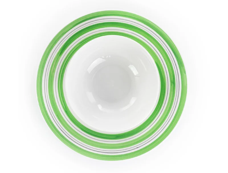 126914121, Gibson Home - Sunset Stripe, 10.5'' Ceramic Dinner Plate