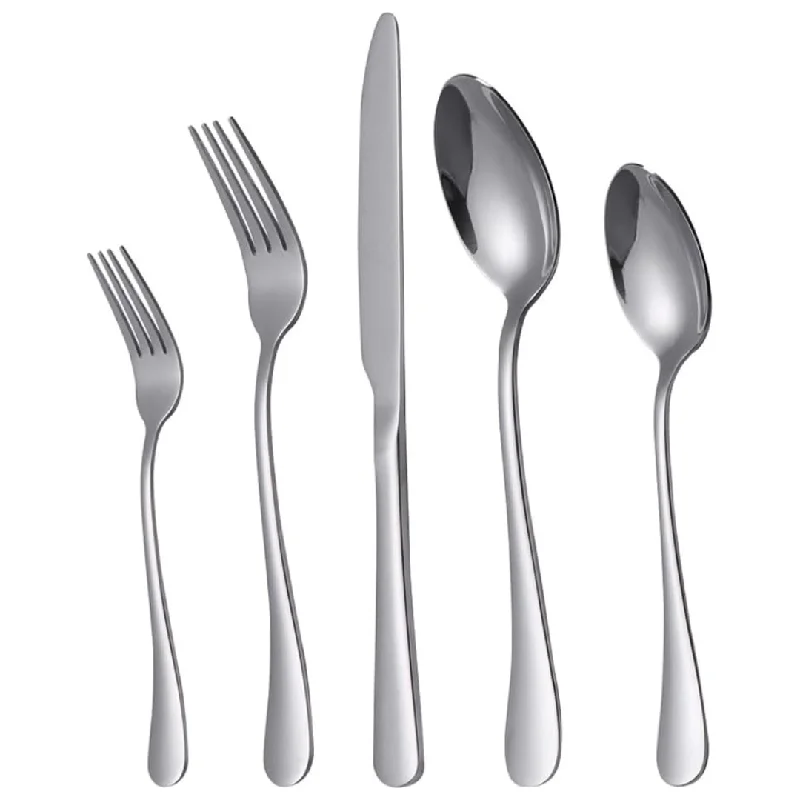 20-Piece Stainless Steel Forks Spoons & Knives Flatware Set