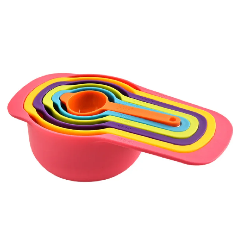 6-Piece Rainbow Measuring Spoon With Scale