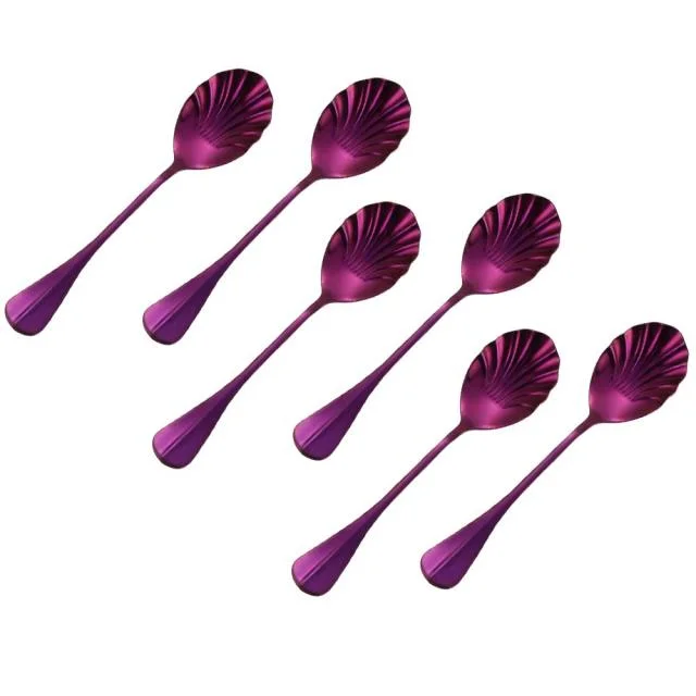 6pcs Purple