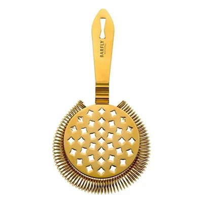 Barfly Classic 7" Hawthorne Strainer, Gold Plated