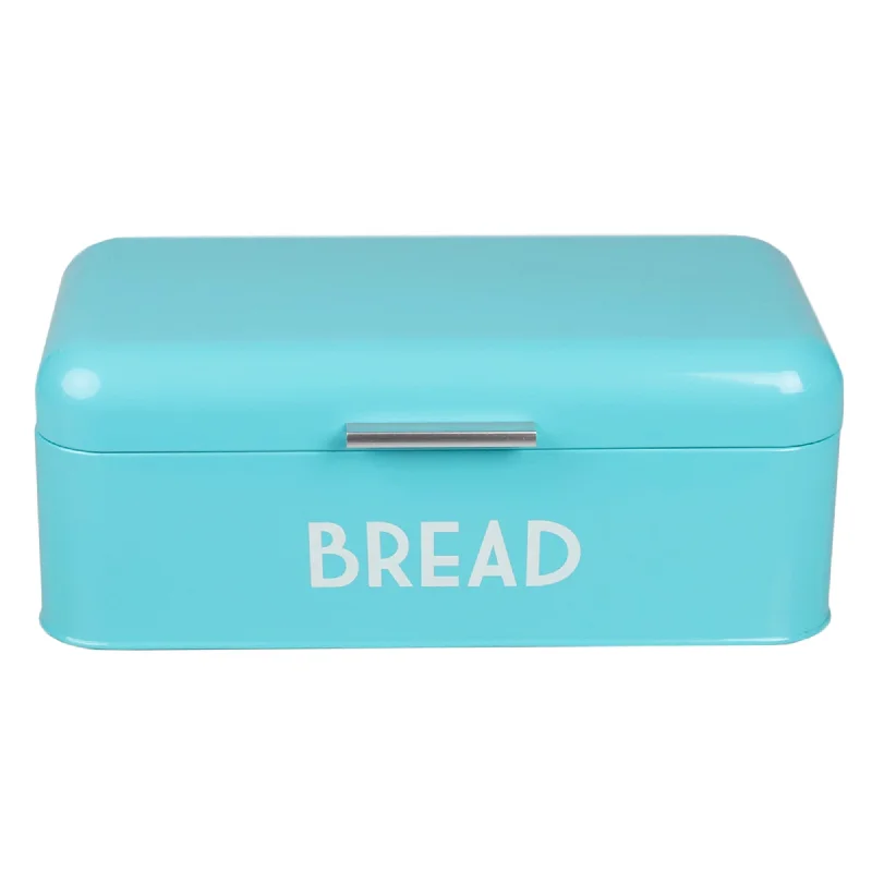 Metal Bread Box, Turquiose