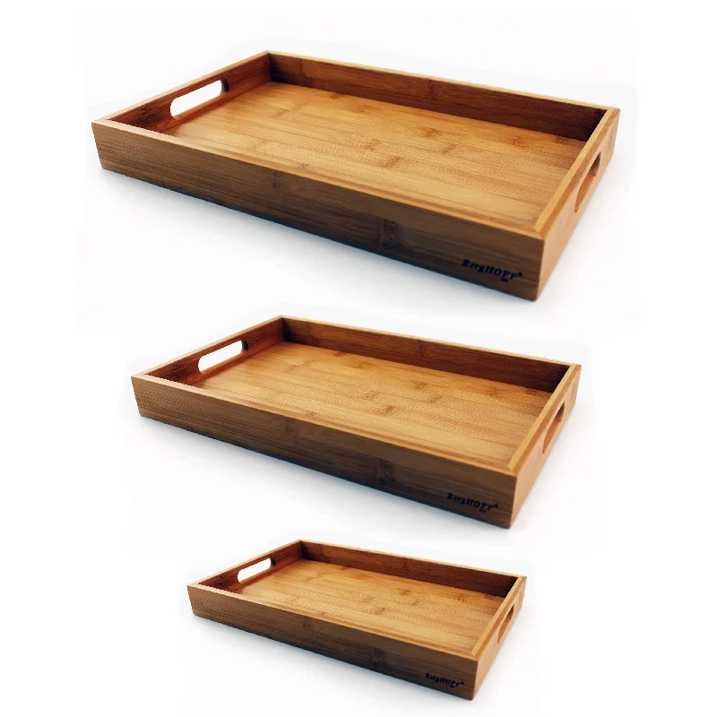 BergHOFF Bamboo 3pc Tray Set