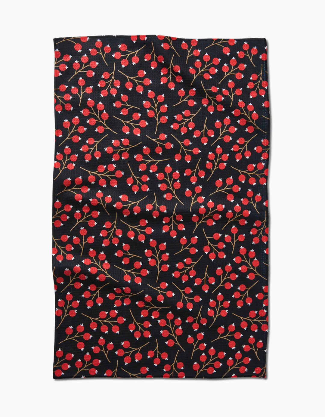 Christmas Berries Geometry Tea Towel