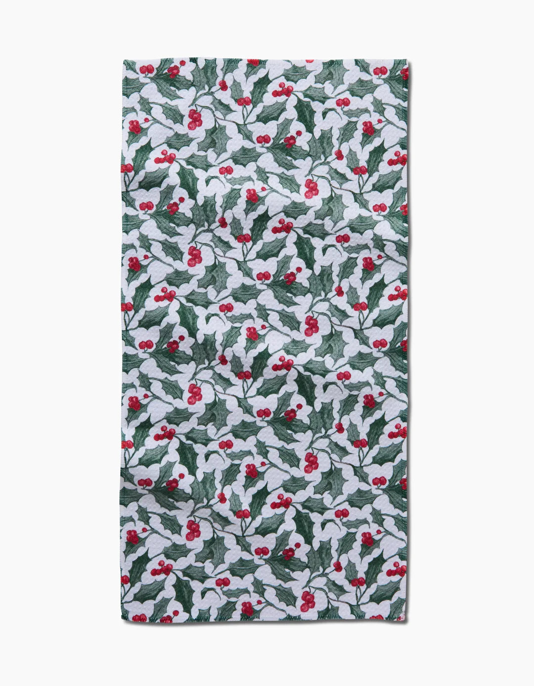 Christmas Mistletoe Geometry Bar Towel