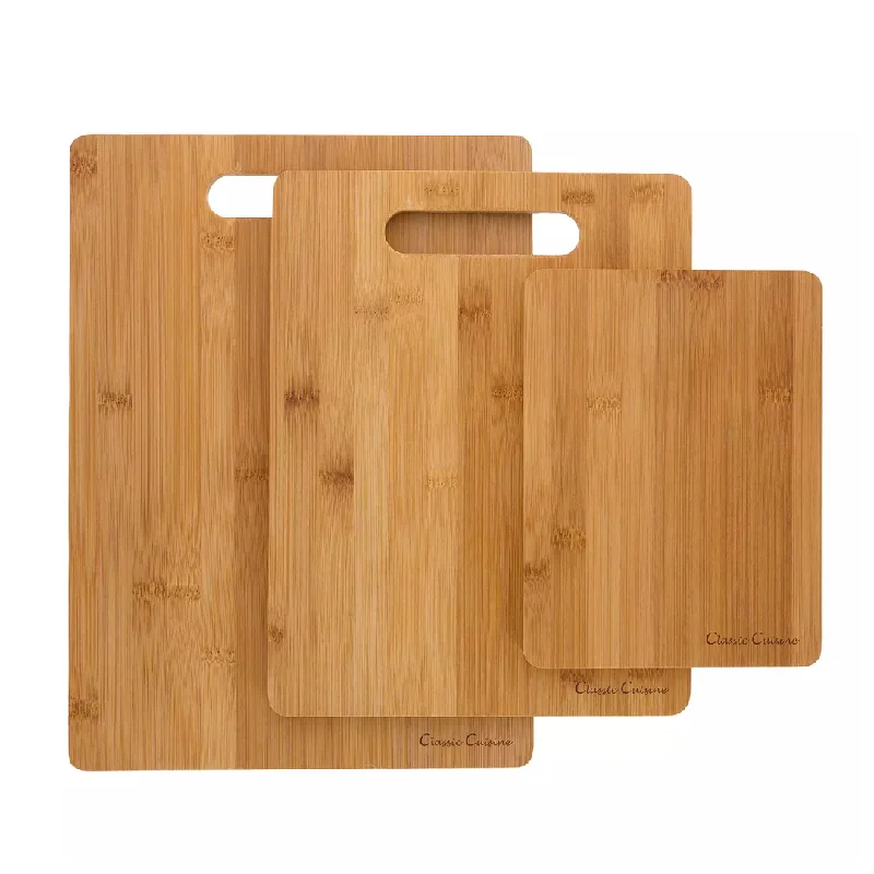 Classic Cuisine 3-Piece Bamboo Cutting Board