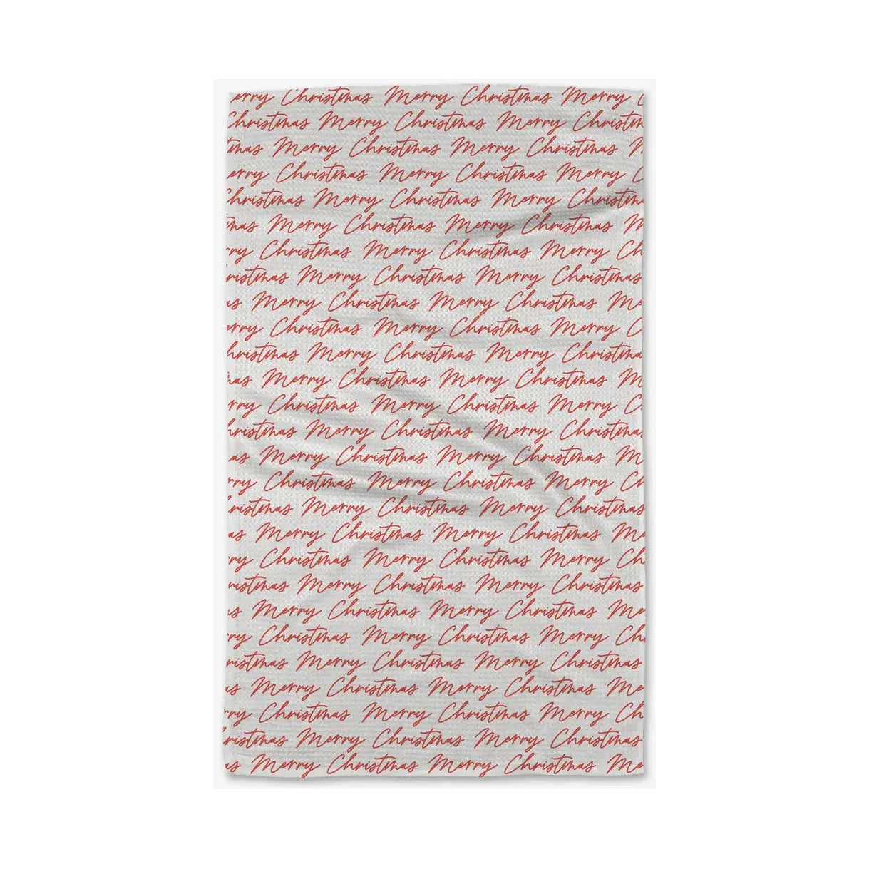 Christmas Greeting Geometry Tea Towel