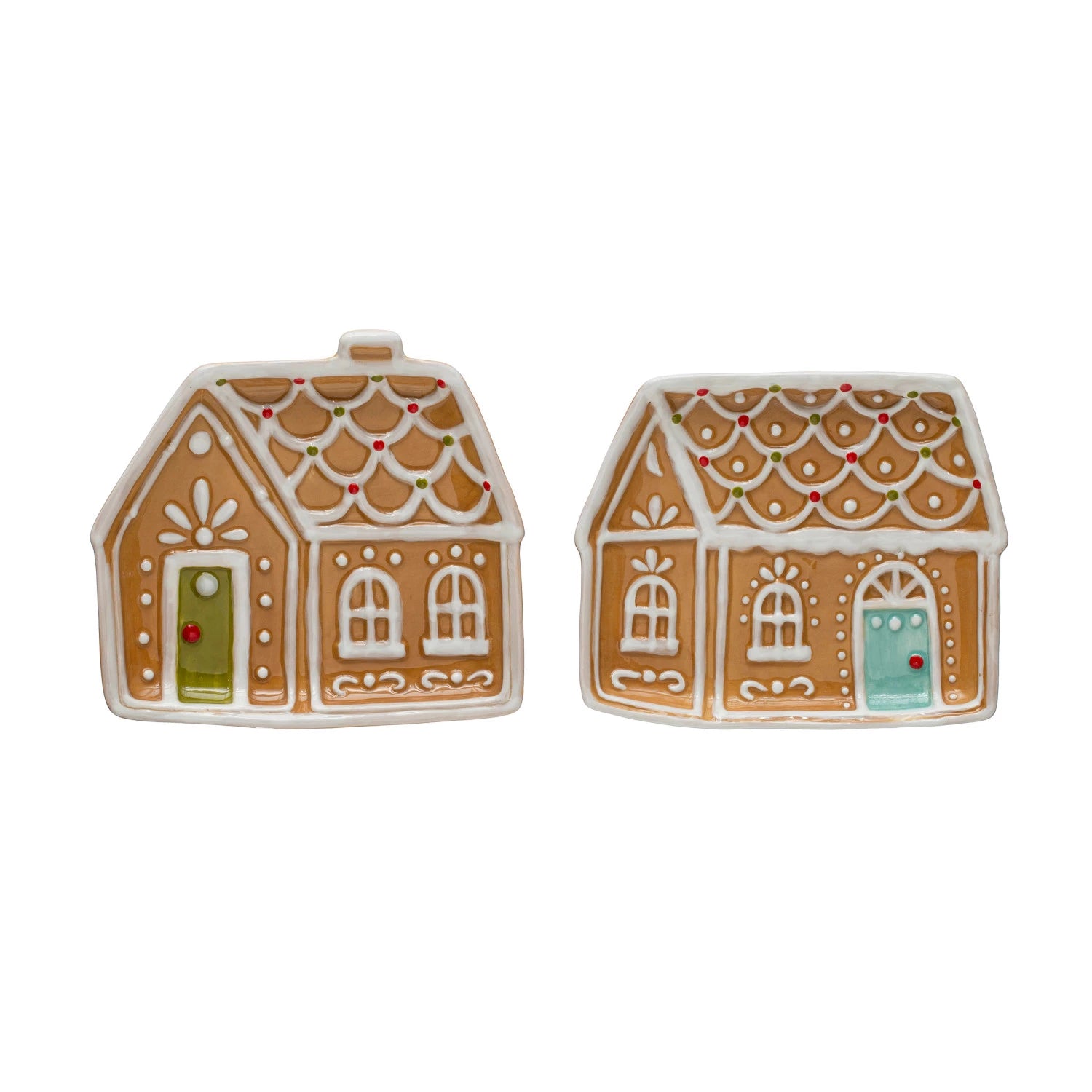 Creative Co-op - Gingerbread House Plate