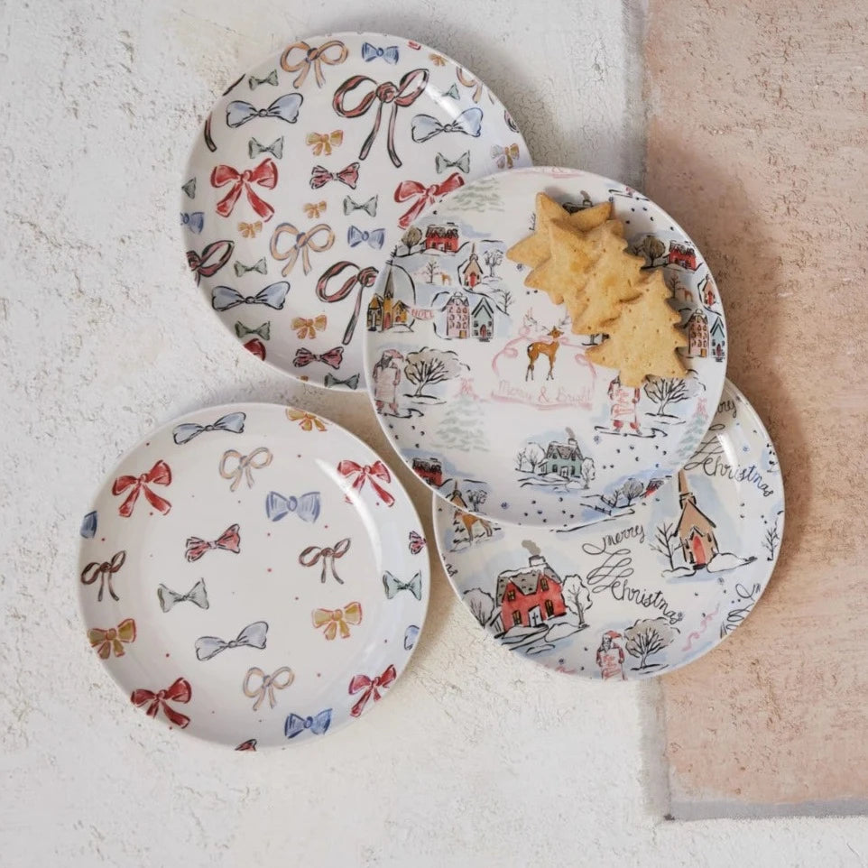 Creative Co-op - Holiday Pattern Plate