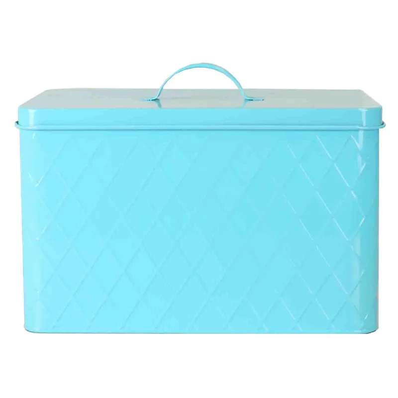 Tin Bread Box, Turquoise