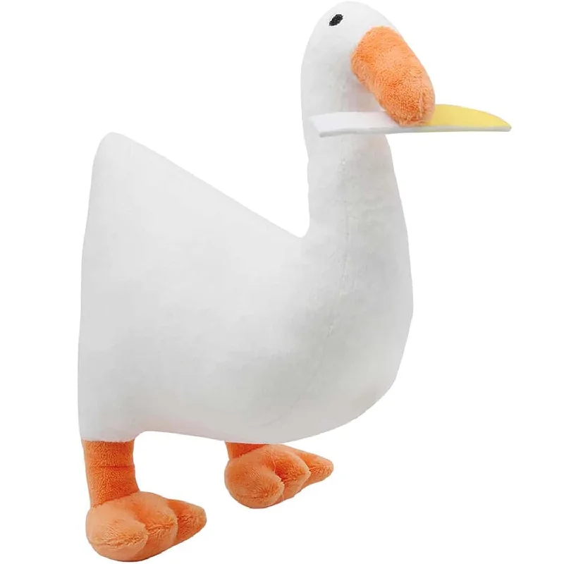 Cute Goose Plush Toy Soft Stuffed Animal Doll Goose With Knife Plushies Smooth