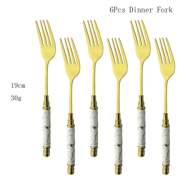 6Pcs Dinner Fork