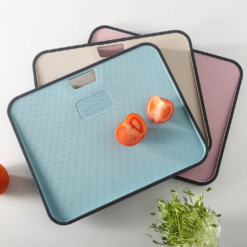 Double-Sided Wheat Straw Plastic Cutting Board