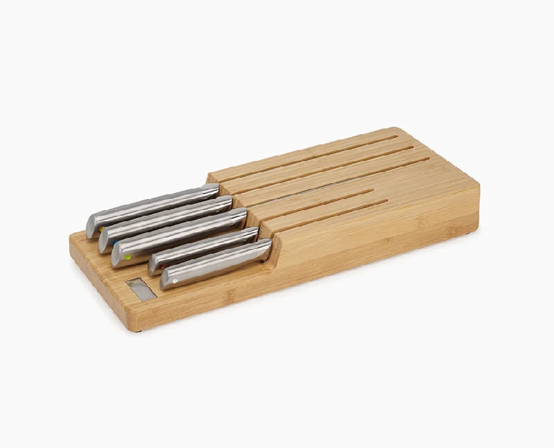 Elevate™ Steel Knife Set with In-drawer Bamboo Storage Tray