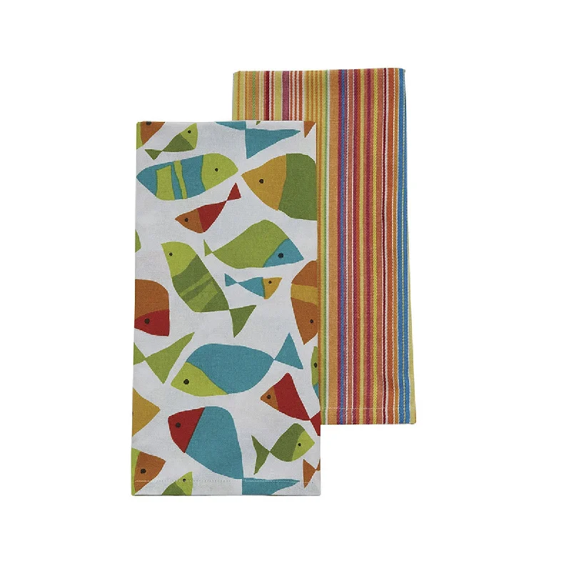 Fabulous Fish Dishtowels  Set of 6  Park Designs