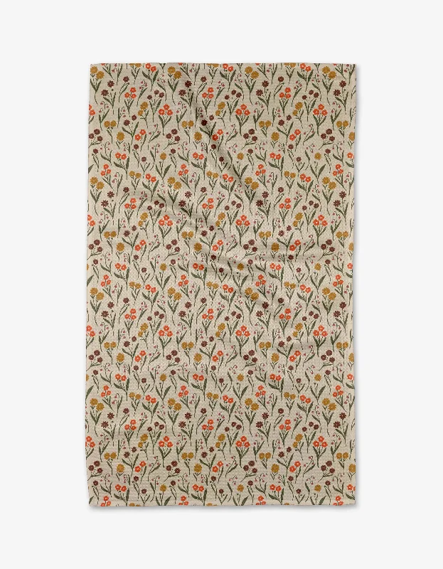 Fall Blossom Tea Towel