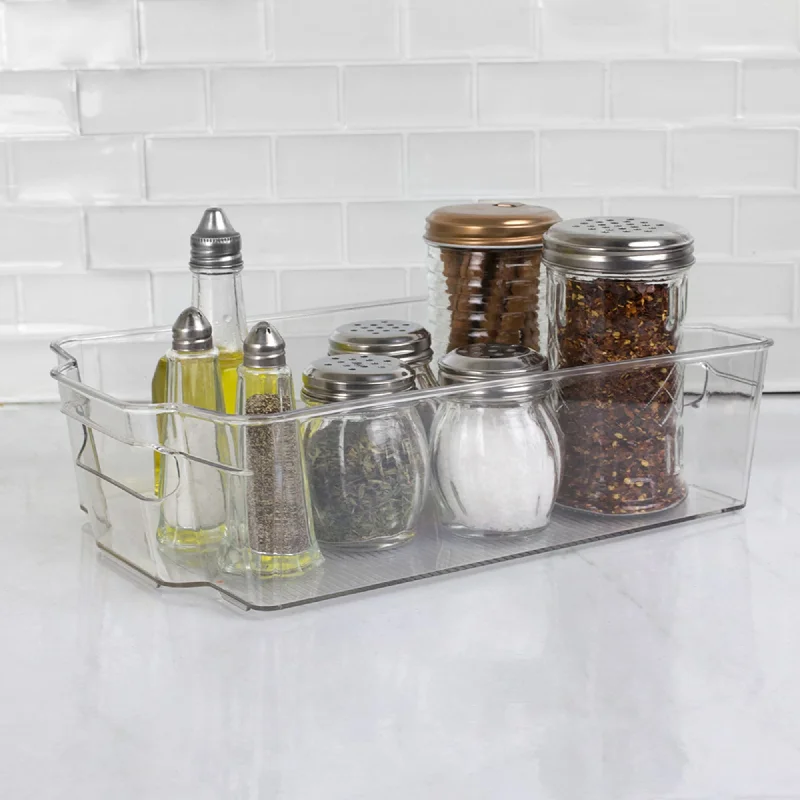 Multi-Purpose Plastic Fridge Bin, Clear