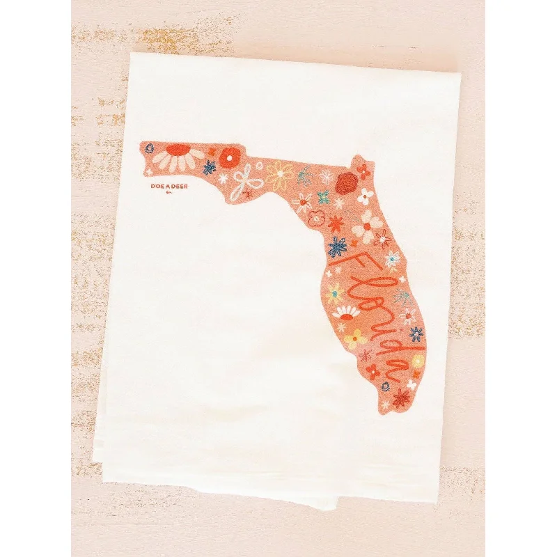 Florida Floral Flour Sack Towel