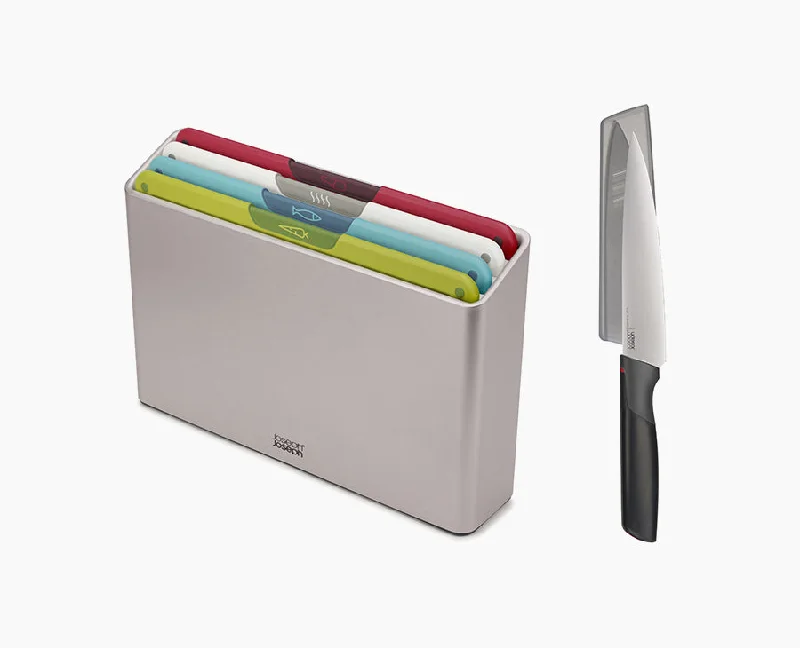 Folio™ Icon 4-piece Multicolour Chopping Board Set with Knife