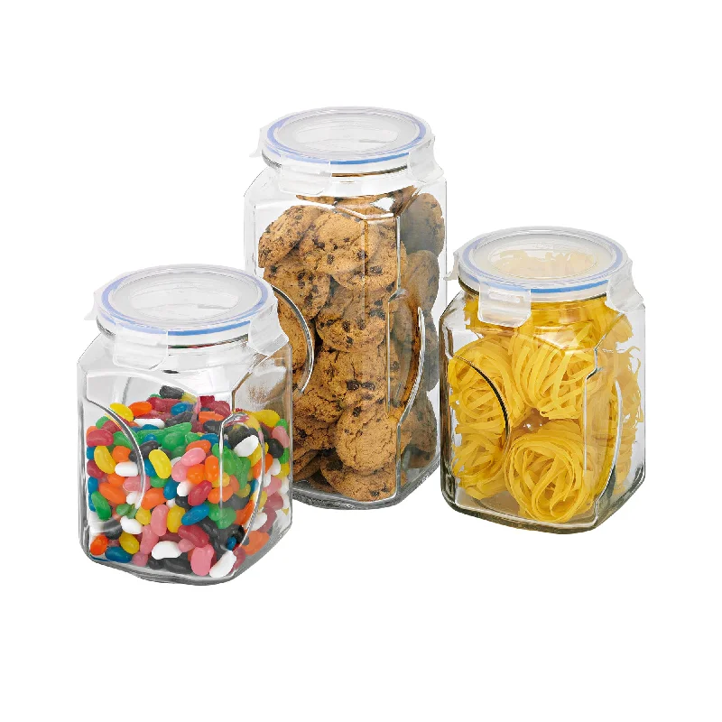 GlassLock Canister Set 3 Piece