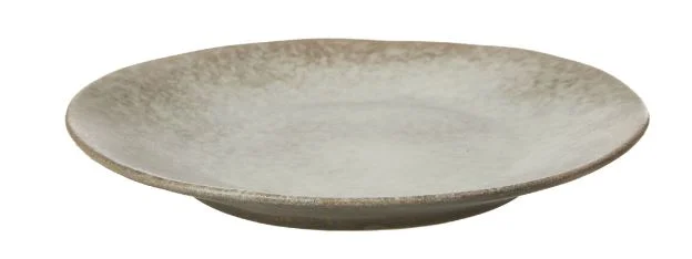 Grand Designs Dusk Stoneware Round Platter - Cream And Brown 27x27x3.2cm