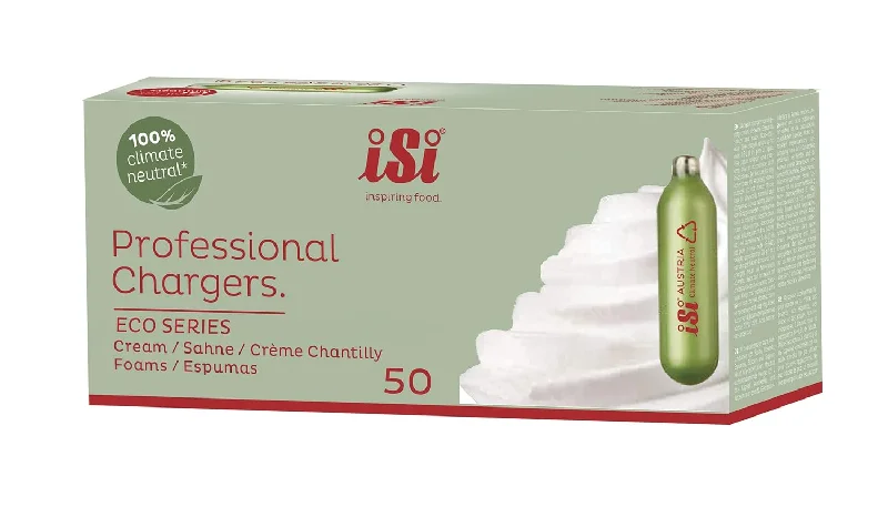 iSi Eco-Series Professional N2O Whipped Cream Chargers, 50-Pack