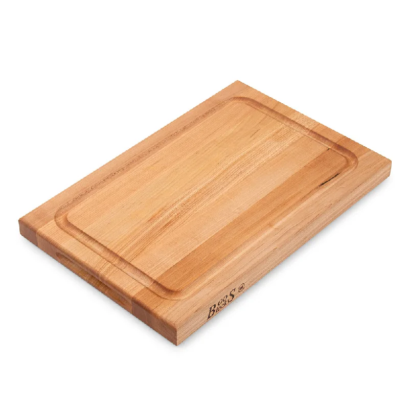 John Boos BBQBD Maple Cutting Board with Juice Groove 18" x 12" x 1.5"