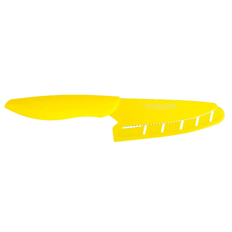 KAI Pure Komachi 2 Yellow Citrus Knife, 4 Inch