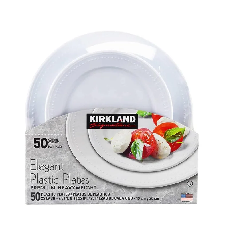 Kirkland Signature Premium Heavy Weight Elegant Plastic Platess