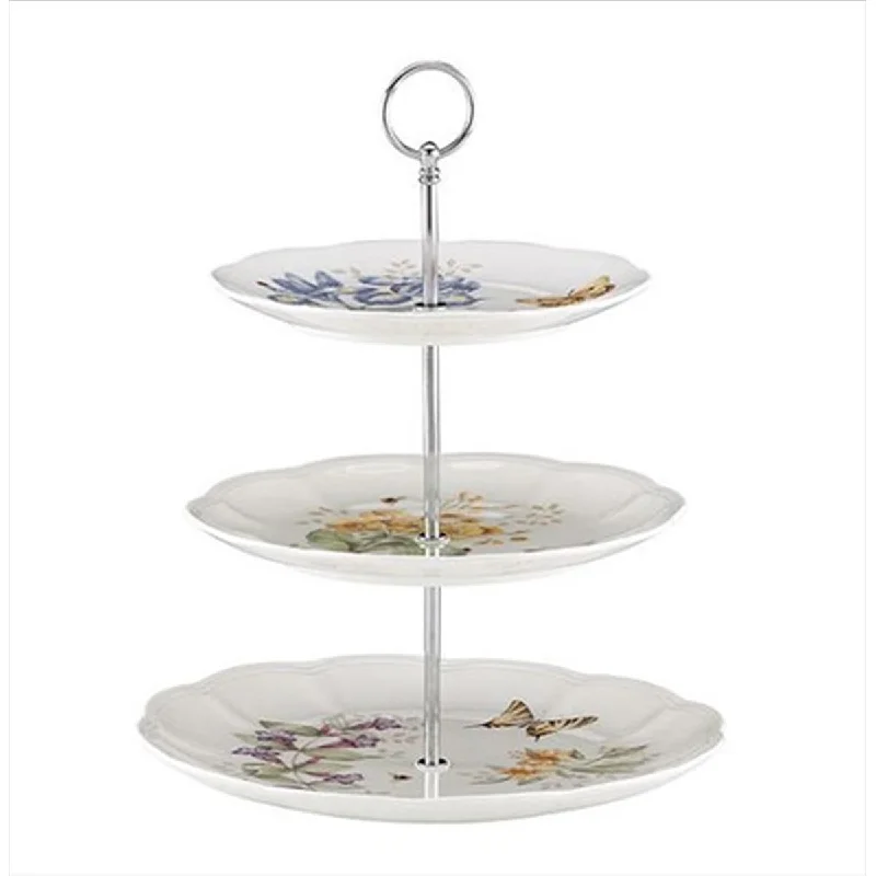 Lenox 825847 Butterfly Mdw Dw 3 Tiered Server - Pack Of 1