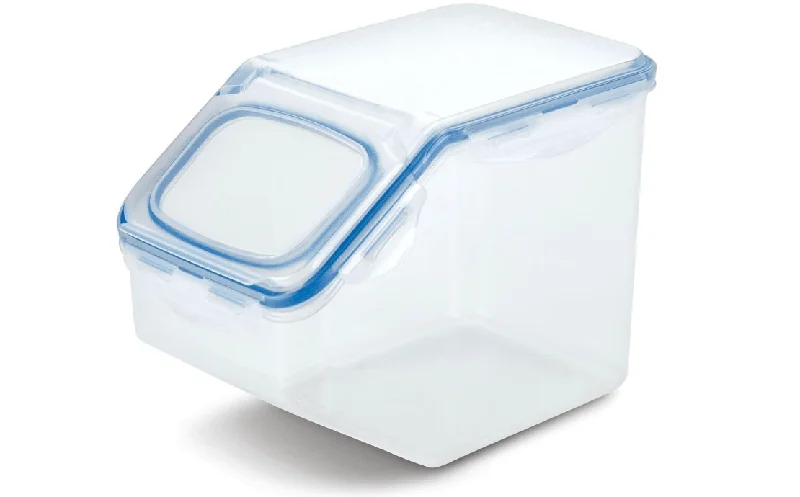 LocknLock HPL700 PP Classic kitchen caddy, 257 x 157 x 191 mm, 5 L, 100% airtight, clever locking system, storage container, bulk can, flour storage, cornflakes dispenser