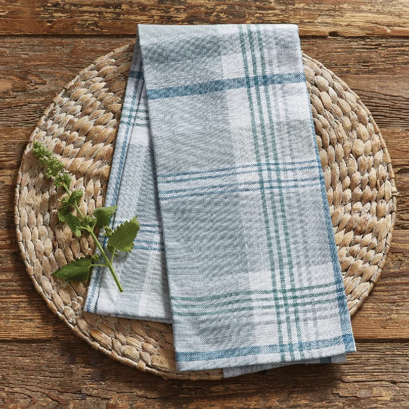 Lyra Plaid Dishtowel  Set of 6  Park Designs