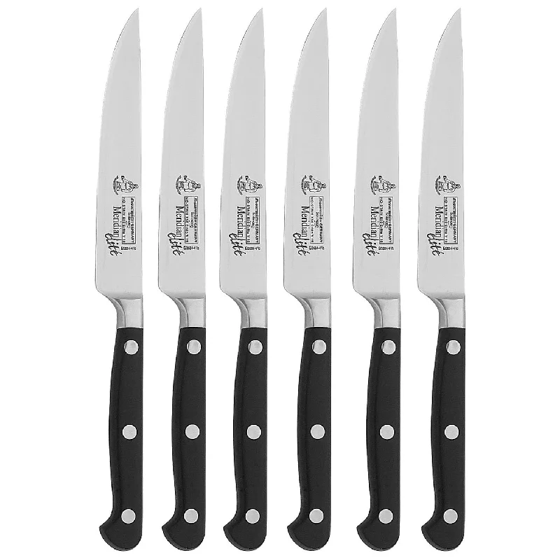 Messermeister Meridian Elite 6 Piece Fine Edge Steak Set in Steak Knife Pouch