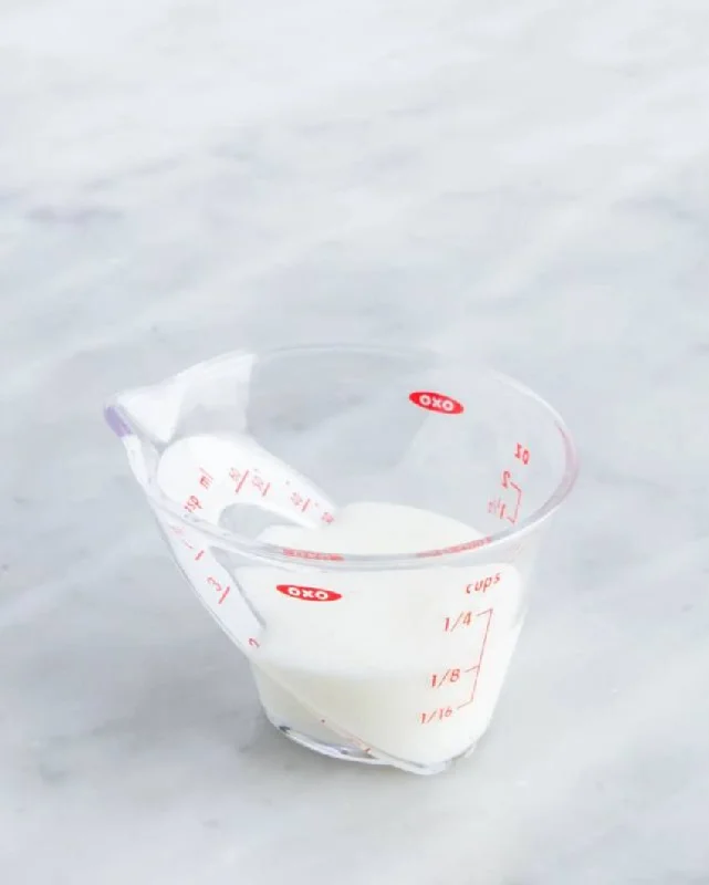 Modern Polyester Clear Mini Angled Measuring Cup | Single | 3 x 2 inches