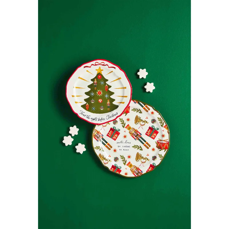 Mud Pie - Christmas Pattern Platter