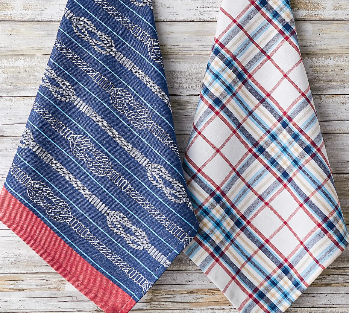 Nautical Knots Dishtowels (Set of 2)