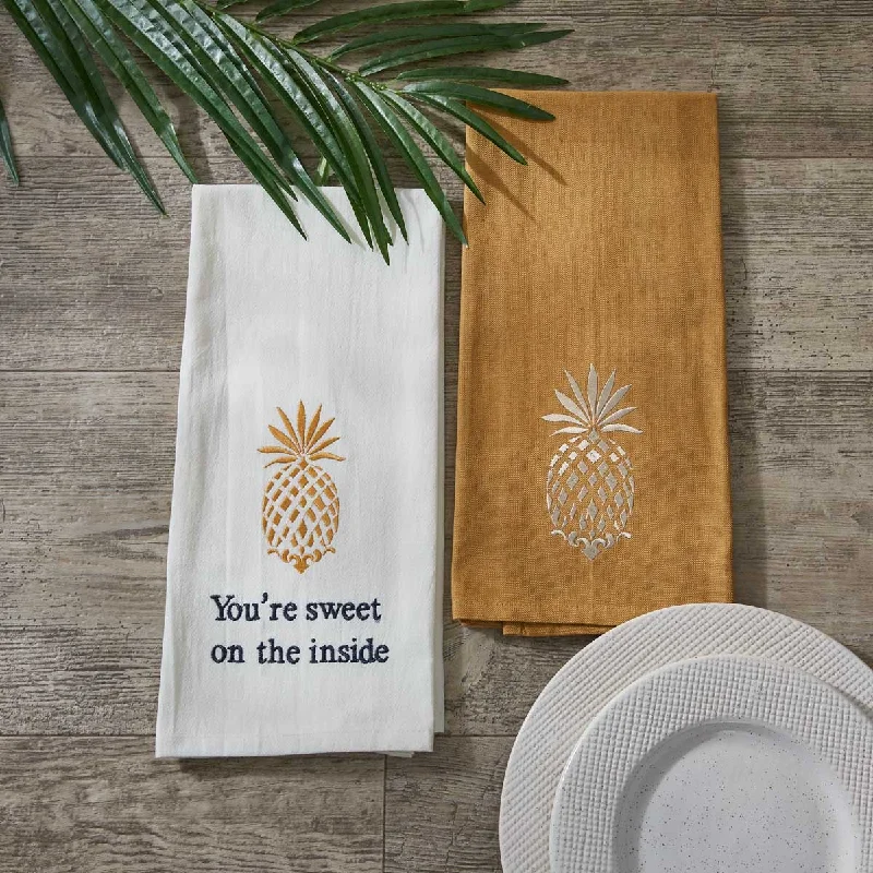 Pineapple Decorative Dishtowel Set of 6  Park Designs